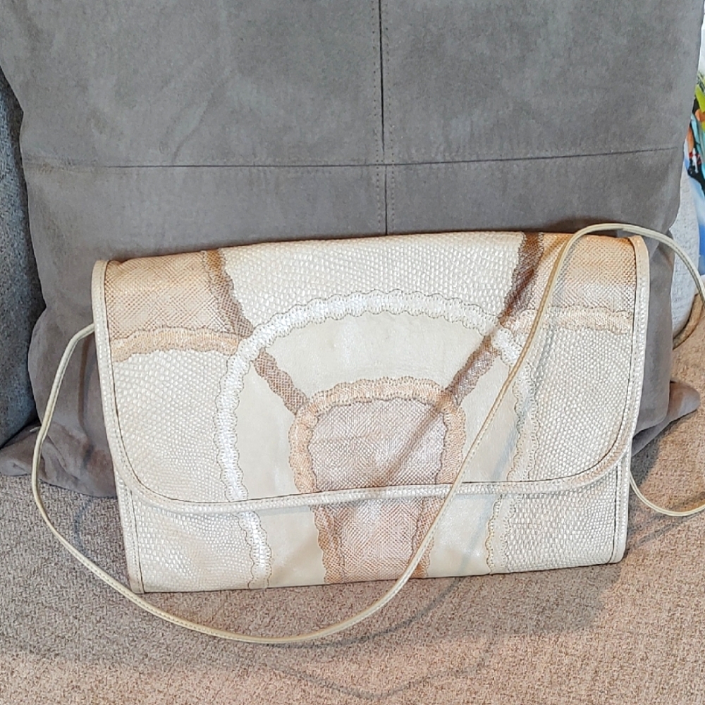 Carlos Falchi Vintage Made in the USA Bag Tan/Beige